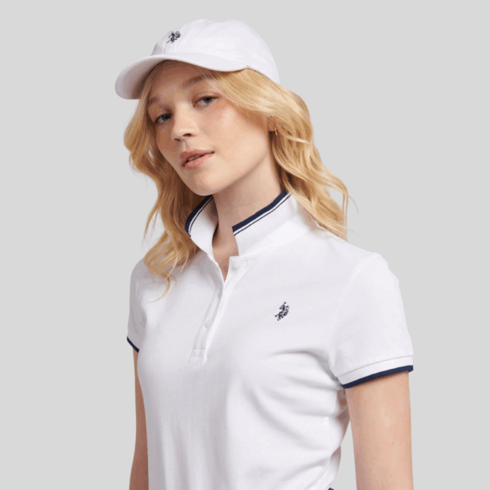 Women's Club Novelty Polo Dress White - Ảnh 3