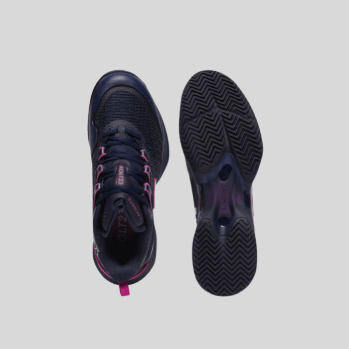 Giày Thể Thao Nữ Lacoste Ag-lt23 Ultra Court Clay Tennis Shoes 49SFA0093 05C Màu Xanh Navy Hồng - Ảnh 3
