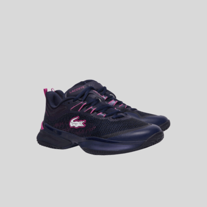 Giày Thể Thao Nữ Lacoste Ag-lt23 Ultra Court Clay Tennis Shoes 49SFA0093 05C Màu Xanh Navy Hồng - Ảnh 4